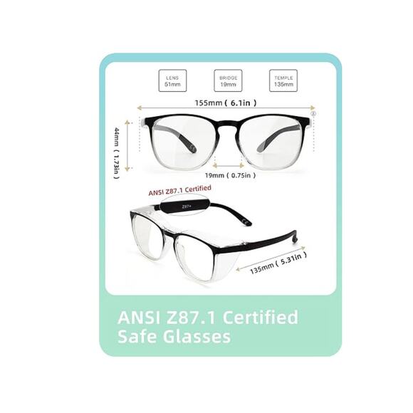 NWT LianSan Oversize Anti-Fog Safety Goggles for Nurses - Light Pink - Picture 5 of 6